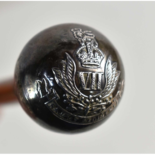 319 - A Rajput Regiment Indian Army regimental swagger stick.