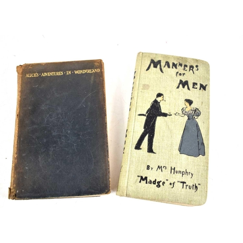 362 - Manners for Men by Mrs Humphry, published by Ward, Lock & Co, circa 1900, together with Alice'd Adve... 