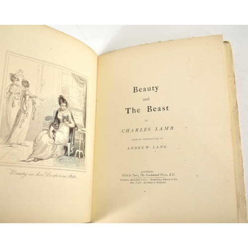 364 - Beauty and the Beast by Charles Lamb with an introduction by Andrew Lang, with eight engraved plates... 