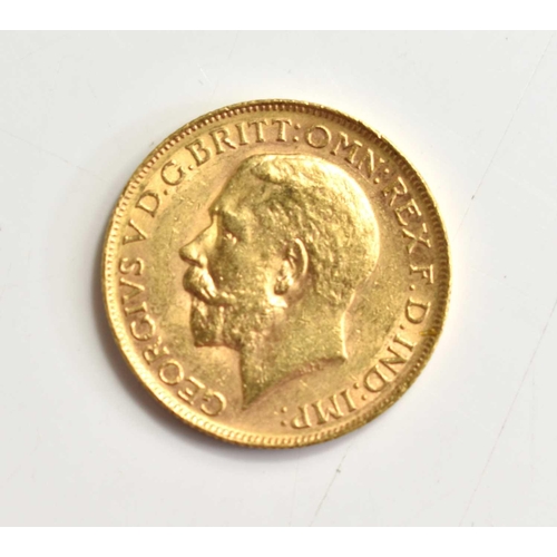 77 - A George V full gold sovereign, Perth mint, dated 1918.