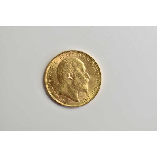 80 - An Edward VII full gold sovereign, Melbourne mint, dated 1909.