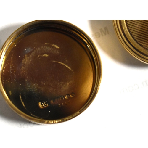 42 - A 9ct gold Cartier pill box, Art Deco period, in the original presentation case, 23g