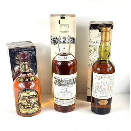 14a - Scotch Whisky: A group of whisky comprising of a bottle of Chivas Regal 12 year old Scotch whisky, C... 