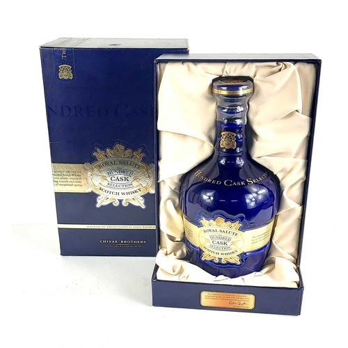 15a - Scotch whisky: A bottle of Chivas Brothers Royal Salute hundred cask selection Scotch whisky in the ... 