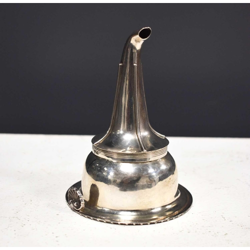 24A - A Georgian silver wine funnel, London 1817, by Sarah & John William Blake, 3.90toz.