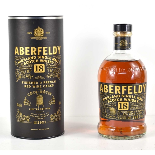 31 - Scotch Whisky: A bottle of Aberfeldy 18 year old single malt scotch whisky, limited edition, finishe... 