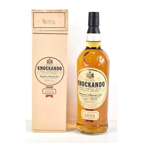 40 - Scotch Whisky: A bottle of Knockando pure single malt scotch whisky, distilled in 1978 and bottled i... 