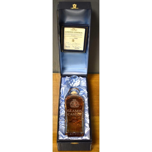 65a - A limited edition Glamis Castle 25yr old Scotch Whisky to commemorate the 90th birthday of Her Majes... 