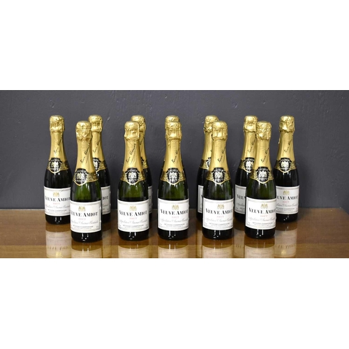 66a - Twelve bottles of Veuve Amiot Saumur Brut sparkling wine, 37.5cl.