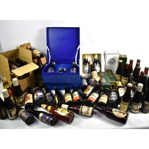 70 - A large collection of vintage commemorative ales and lagers to include Harp lager gift sets commemor... 