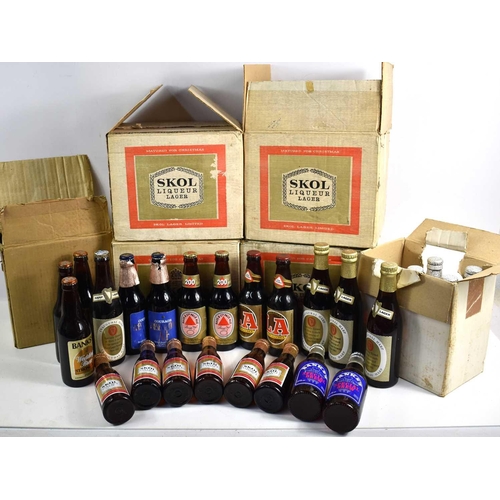 71 - A group of vintage Skol Liqueur Lager brewed for a limited distribution at Christmas together with v... 