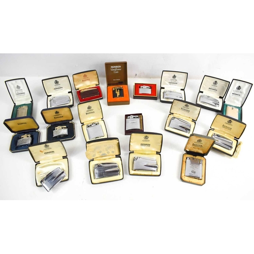 82 - A selection of vintage Ronson lighters, all of various style, all with boxes.