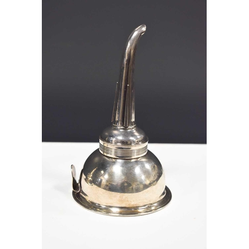 9 - A Georgian silver wine funnel by Sarah & John William Blake, London 1817, 3.9toz.