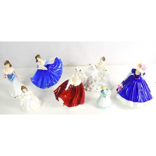 172 - A group of seven Royal Doulton porcelain dolls to include Special Edition Mary, HN3375 made for 1992... 