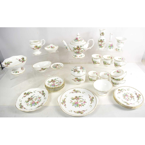 221 - A group of Crown Staffordshire pottery in the 