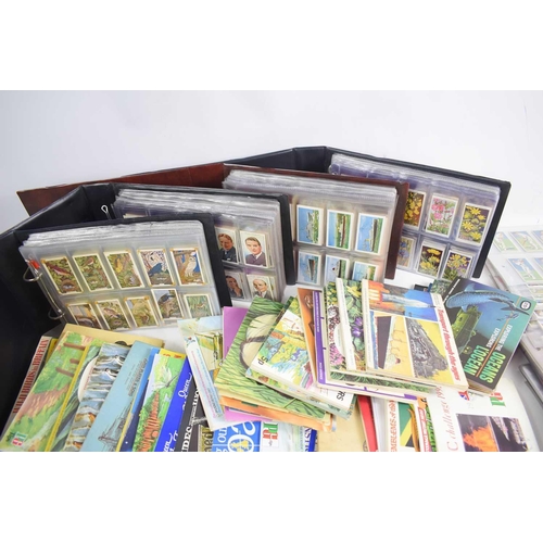 257 - A large collection of cigarette and tea cards, some complete sets, to include examples by John Playe... 