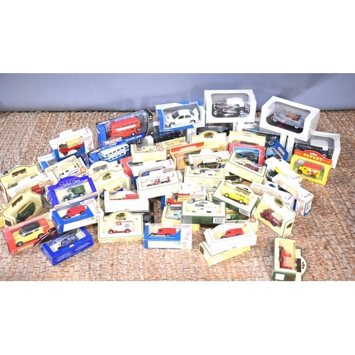 27 - A large collection of boxed diecast vehicles to include example by Matchbox and Lledo.