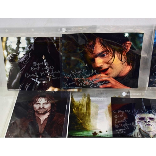 28 - A collection of Lord of the Rings and The Hobbit memorabilia and autographs to include, William Kirc... 