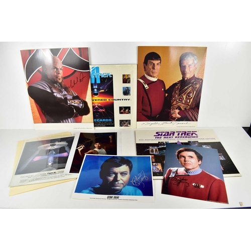 29 - A collection of Star Trek related memorabilia and autographs to include DeForest Kelley, Walter Koen... 