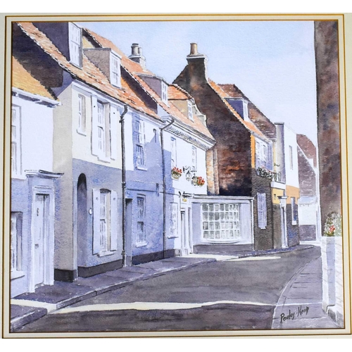 293 - John Powley Kemp (20th century): Middle Street, watercolour, signed, 36 by 38cm, a selection of prin... 