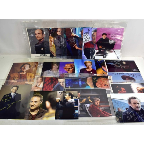 30 - Autographs: A collection of Star Trek related signed photographs to include Brent Spiner, Jennifer L... 