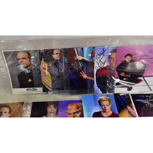 30 - Autographs: A collection of Star Trek related signed photographs to include Brent Spiner, Jennifer L... 