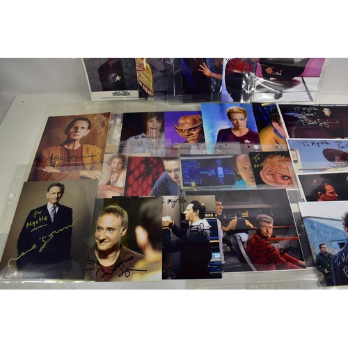 30 - Autographs: A collection of Star Trek related signed photographs to include Brent Spiner, Jennifer L... 