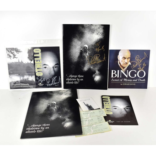 35 - Three theatre programmes signed by Patrick Stewart together with two unsigned copies.