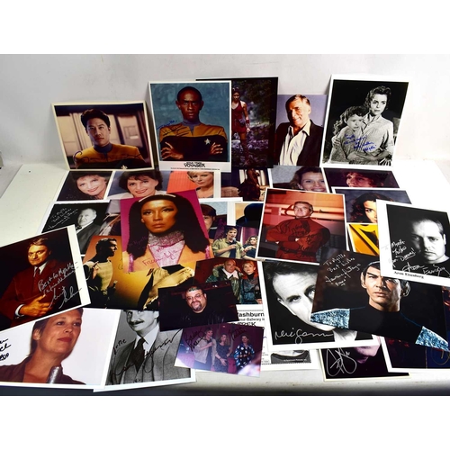 42 - Autographs: A collection of Sci-Fi related signed photographs to include Lawrence Montaigne, George ... 