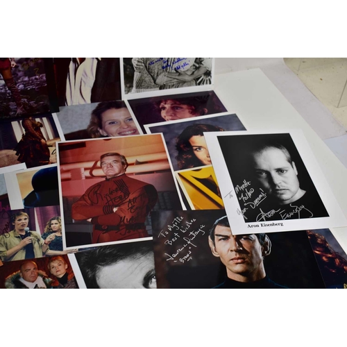 42 - Autographs: A collection of Sci-Fi related signed photographs to include Lawrence Montaigne, George ... 