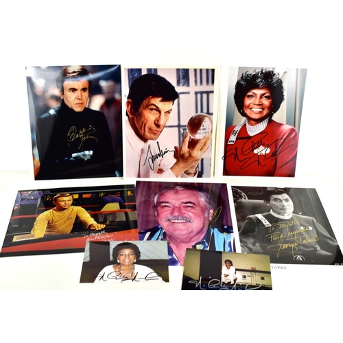 43 - Autographs: A collection of Star Trek related signed photographs comprising Leonard Nimoy, George Ta... 