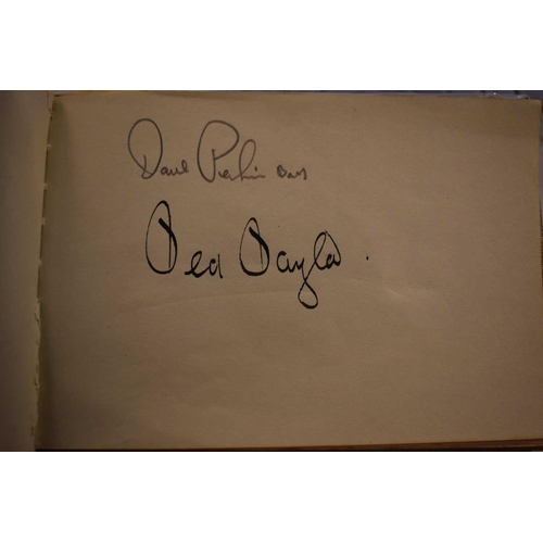 56 - Three autograph books containing the signatures of Adam Faith, Paul McCartney Vic Flick, Billy Burde... 