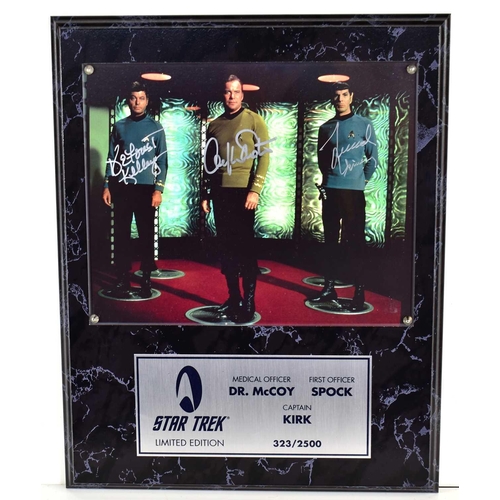 57 - Autograph: Star Trek original series photo of the transporter room, signed in silver pen by William ... 