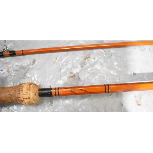 69 - A selection of split cane fishing rods by Norman Woodward to include The Avon Master (10'1