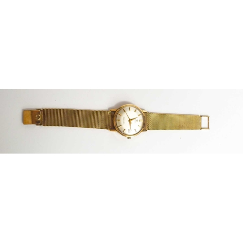 354 - A 9ct gold 1960s Omega Seamaster Automatic wristwatch, with an 9ct gold strap, 68g total weight. The... 