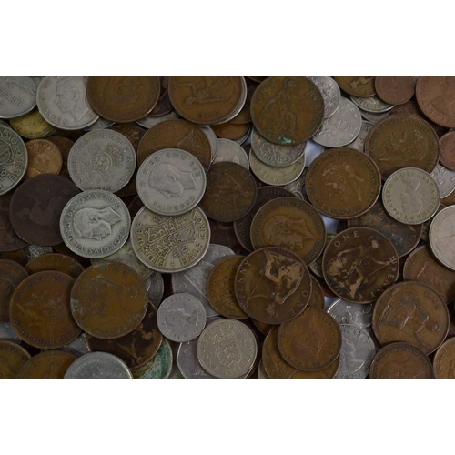 324 - A large selection of coins, George III and later to include some silver.