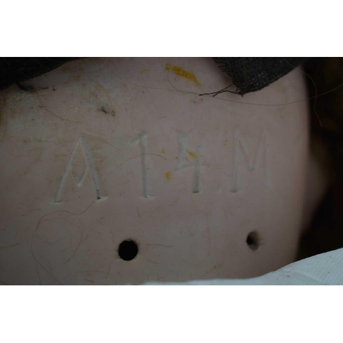 108 - An Armand Marseille German porcelain bisque head doll, composition articulated limbs and body, A14M ... 