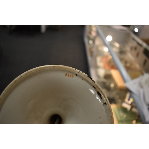 259 - A group of lamp bases, to include a large baluster form Chinese polychrome lamp base, together with ... 