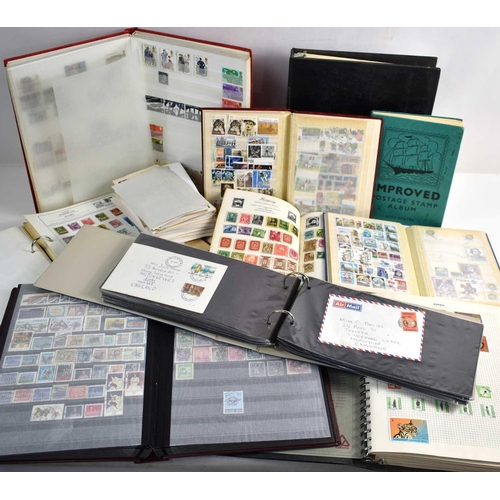 A collection of stamp albums and First Day Covers, the covers dating ...