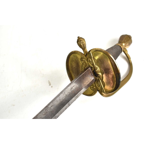 101 - A British Infantry Officers 1796 pattern sword made by Johann Justus Runkel, Solingen, the blade etc... 