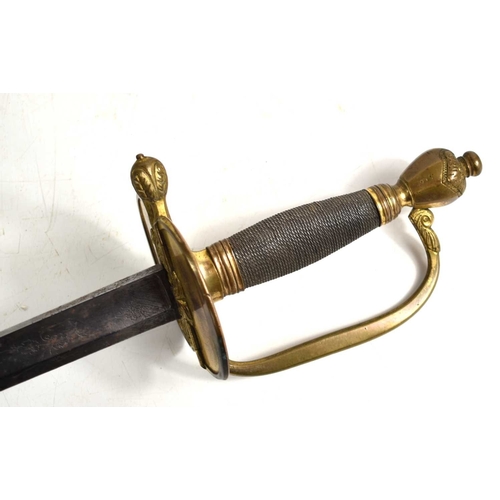 101 - A British Infantry Officers 1796 pattern sword made by Johann Justus Runkel, Solingen, the blade etc... 
