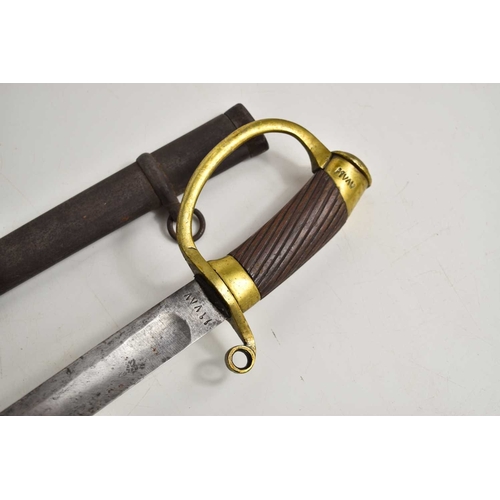 106 - An Imperial Russian Model 1881 Type Shashka troopers sword, with scabbard, blade length 78cm.