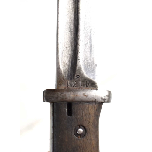 61 - Two German M1884/98 bayonets, one example made by J.A Henckels, the other blade stamped 4181 and S/1... 