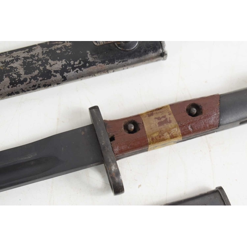 72 - A French 1866 Pattern Chassepot Bayonet with single edged fullered blade 575mm in length, maker mark... 