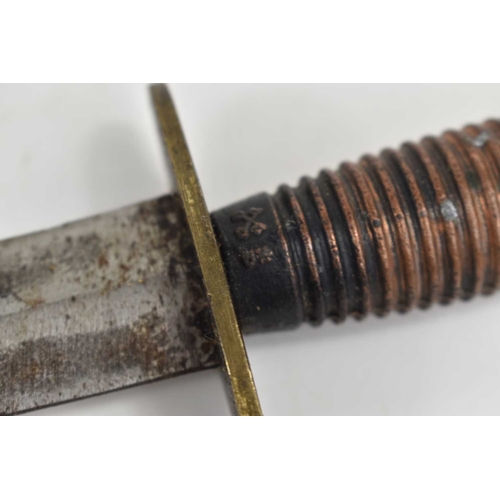 75 - A British Fairbairn Sykes pattern Commando fighting knife, by J Nowill & Sons of Sheffield, blade 17... 