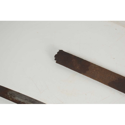 97 - A 19th century Indian Tulwar sword of curved form together with a British 1821 Pattern Yeomanry ligh... 