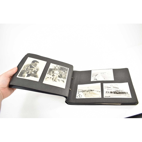 98 - A late 1930s / early WWII photograph album containing pictures of 823 squadron and HMS Glorious, 802... 