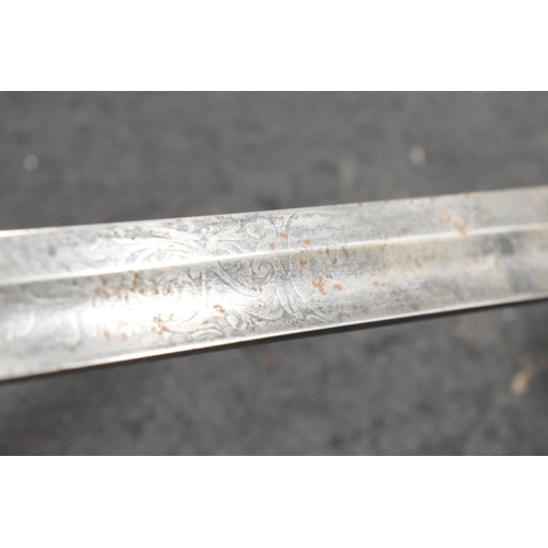 107 - A 19th century 1821 pattern light cavalry sword by Maynard & Harris, with fullered and etched blade ... 