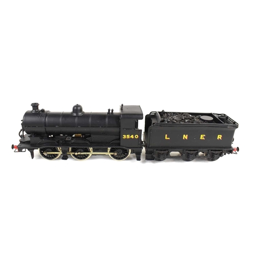 398 - Three kit built OO gauge locomotives and tenders comprising of a LNER Class J6, No. 3540, a Class J2... 
