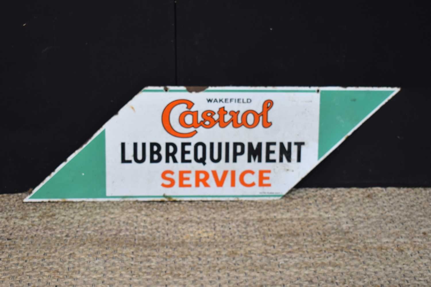 Enamel Signs: A vintage 'Wakefield Castrol Lubrequipment Service ...